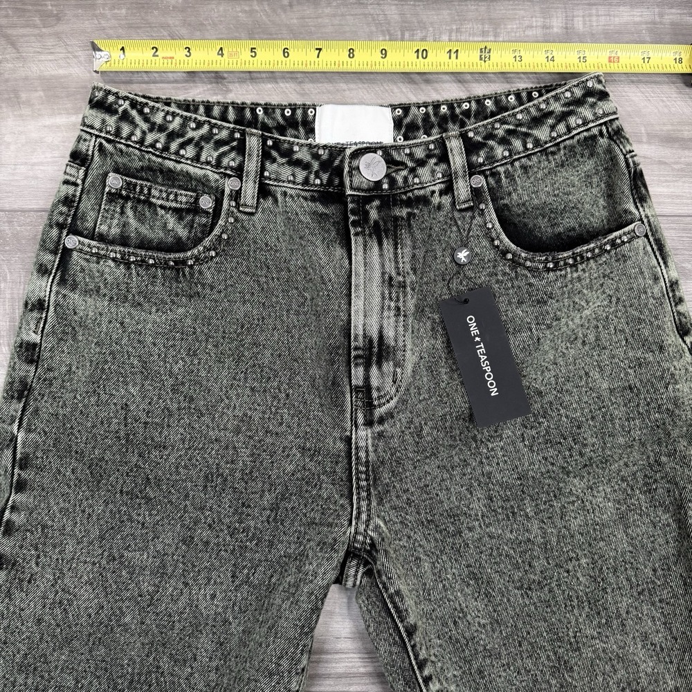 Free People x One Teaspoon Awesome Baggies Jeans Black Khaki Size 31 NWT $148‎ - Picture 10 of 15